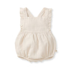 CRINKLE MUSLIN BUBBLE ROMPER