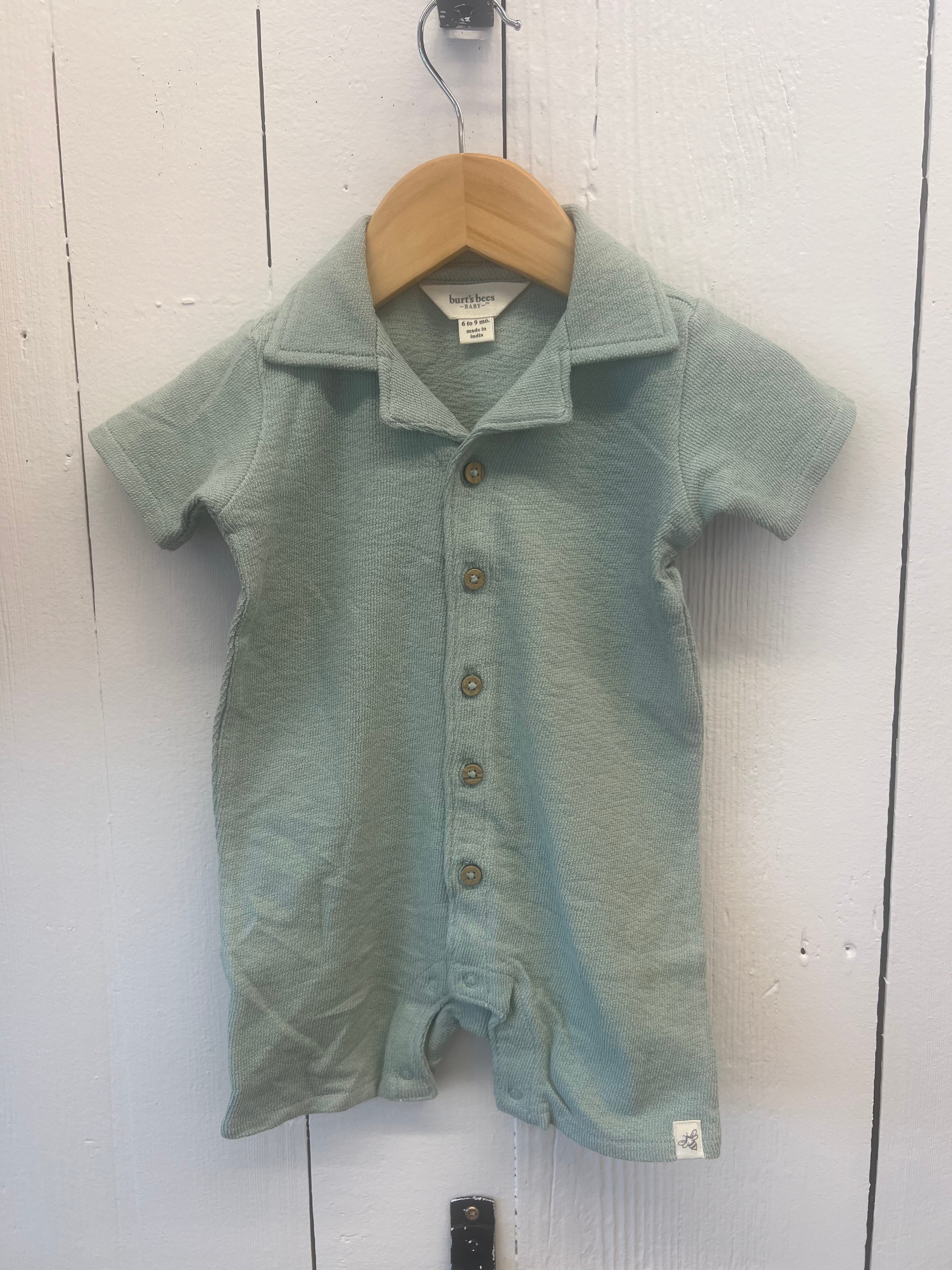 textured knit baby boy romper