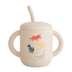 Silicone Training Cup + Straw