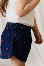 Jardine Short - Cerise Denim