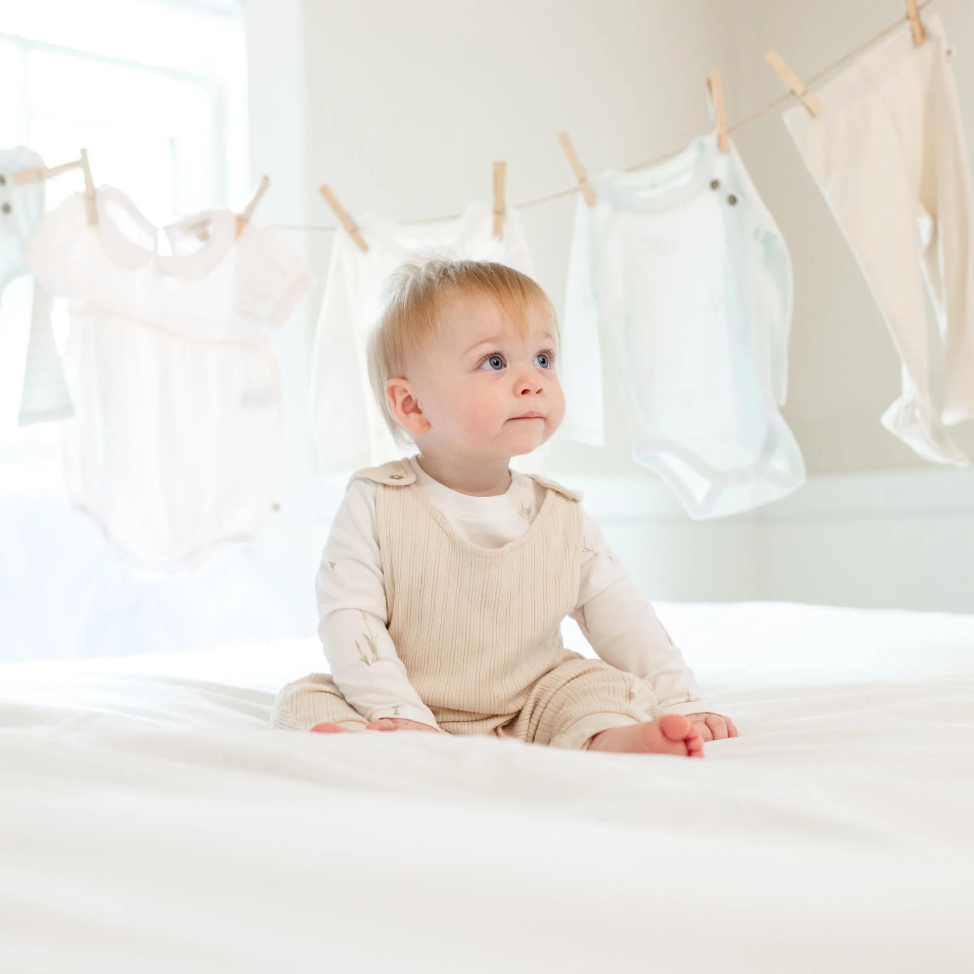 cat tail organic baby bodysuit & jumpsuit set