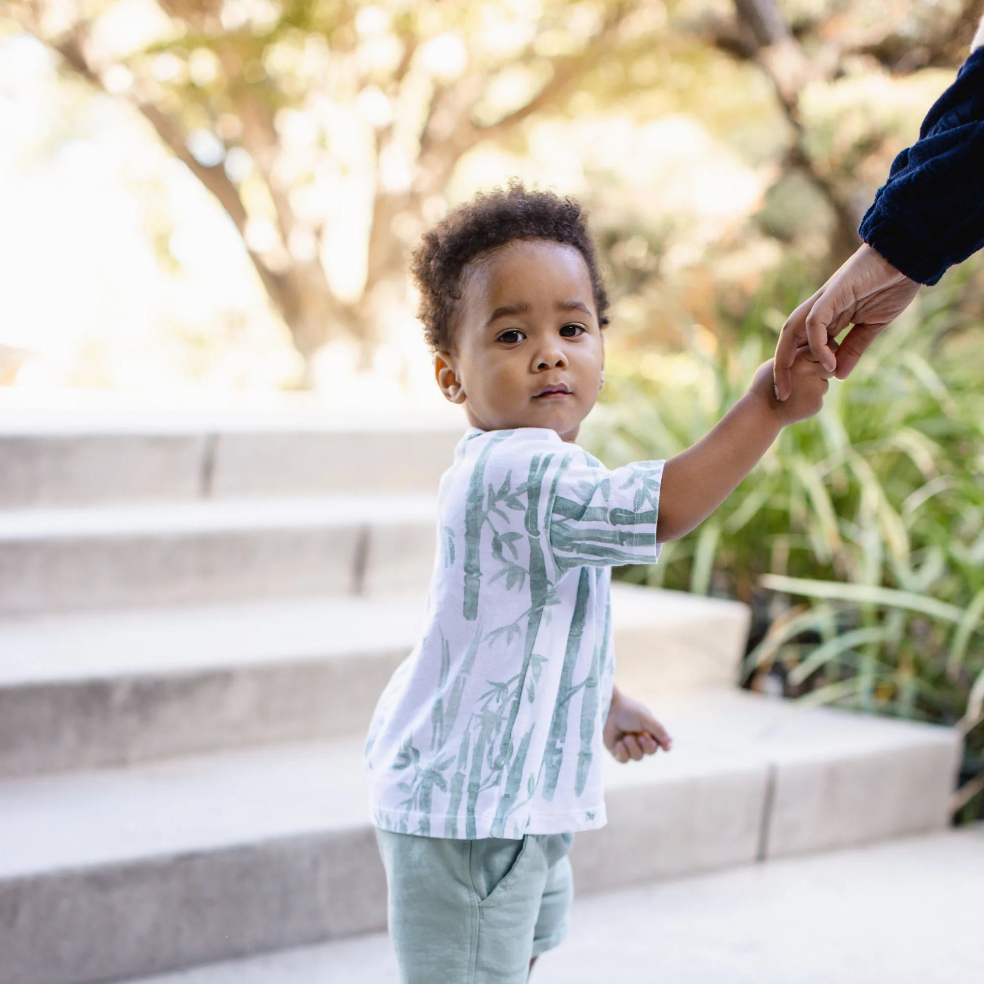bamboo forest tee & shorts set