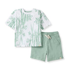 bamboo forest tee & shorts set