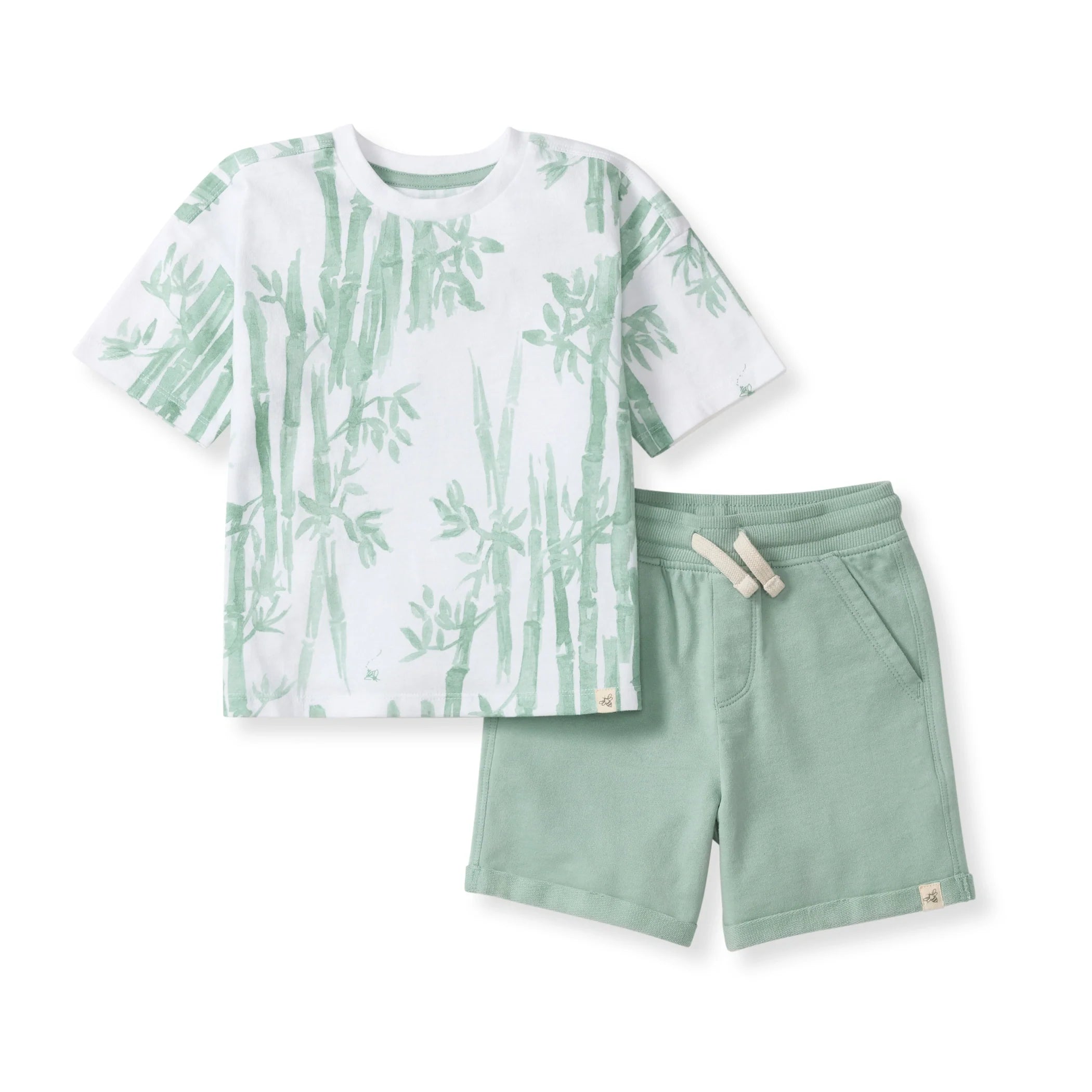 bamboo forest tee & shorts set