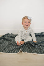 Blue Vine Romper