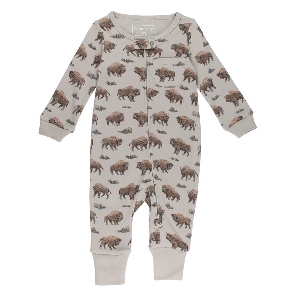 Bison | Organic Zipper Romper