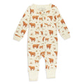 Highland Cow | Organic Zipper Romper