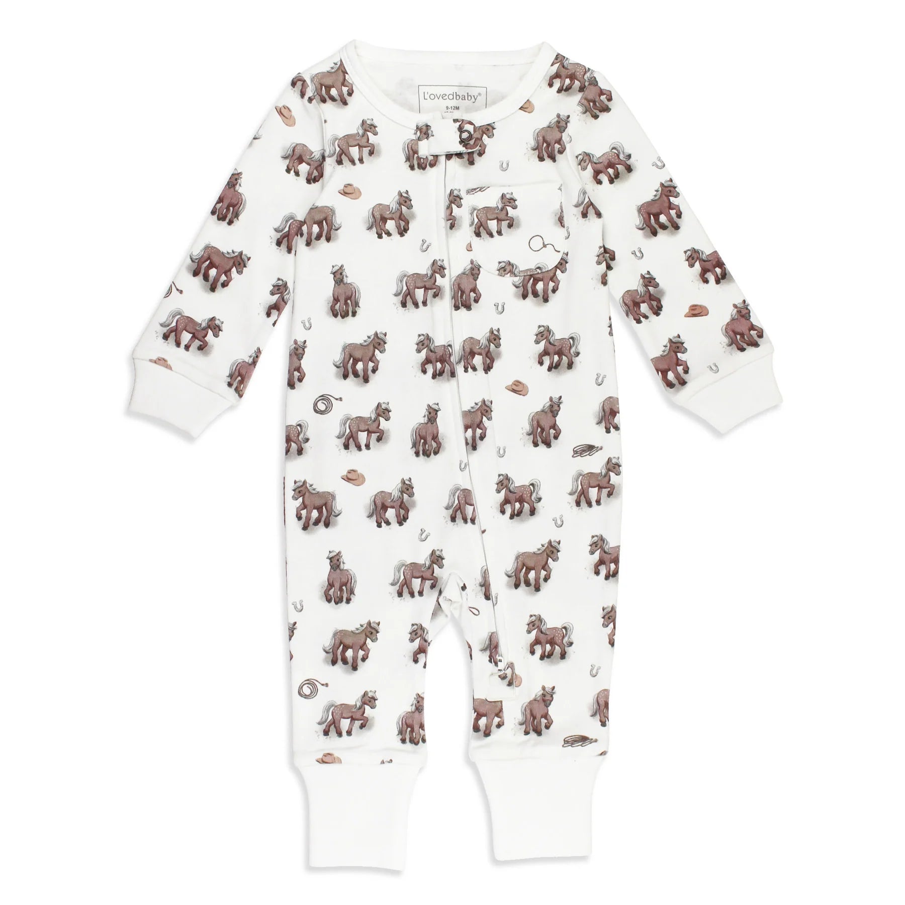 Little Lasso | Organic Zipper Romper