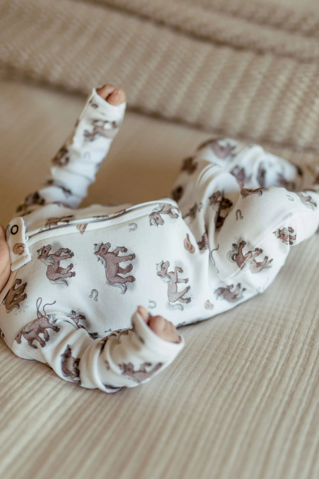 Little Lasso | Organic Zipper Footie