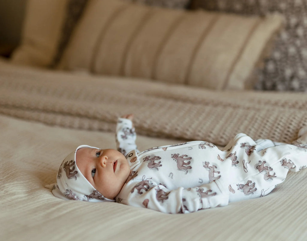 Little Lasso | Organic Zipper Footie