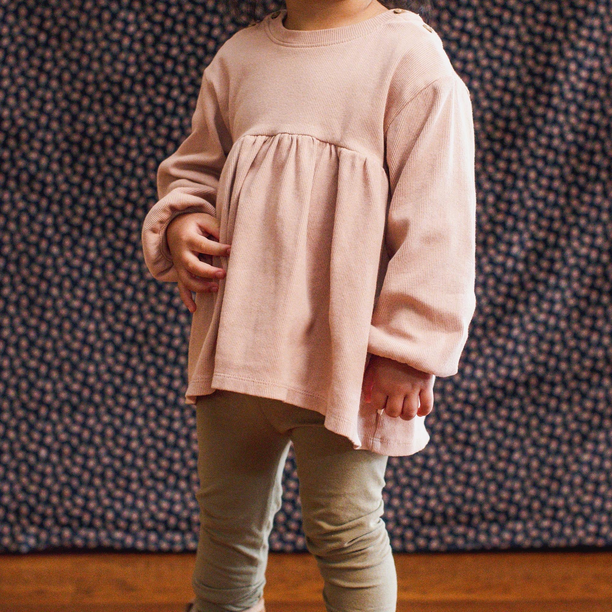 autumn rose organic girl leggings (2 pack)