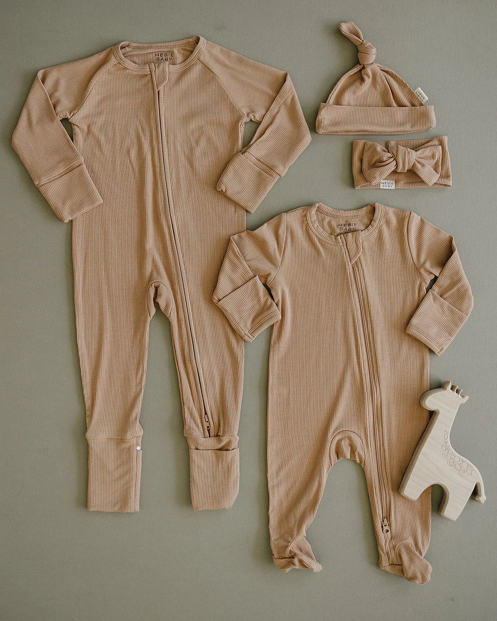 Ribbed Bamboo Zipper