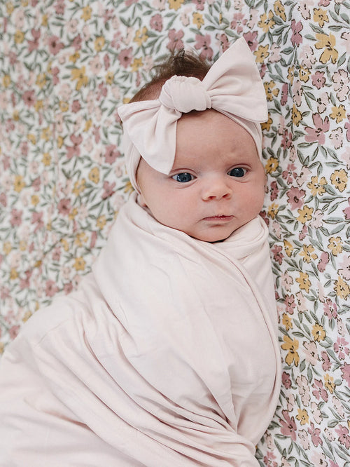 Baby Pink Bamboo Head Wrap