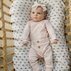 Stripe Pointelle Layette Set