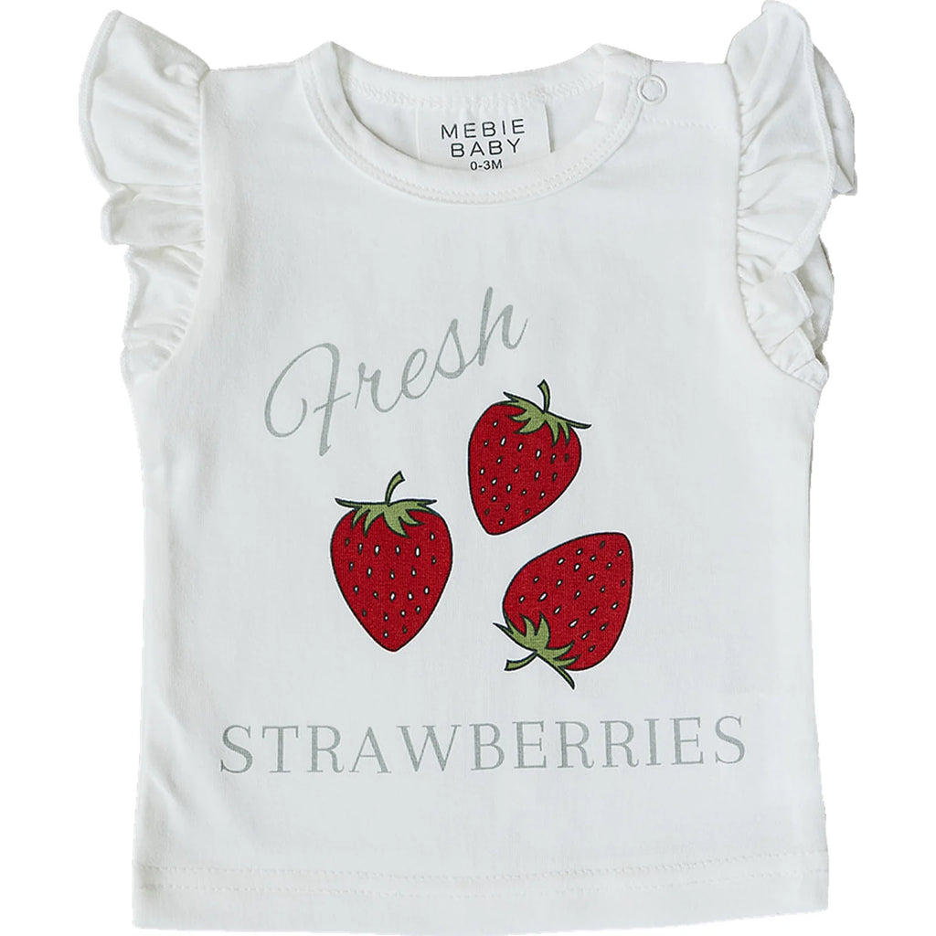 Strawberry Ruffle Tee