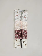 Antique Floral Ribbed Bamboo Zipper