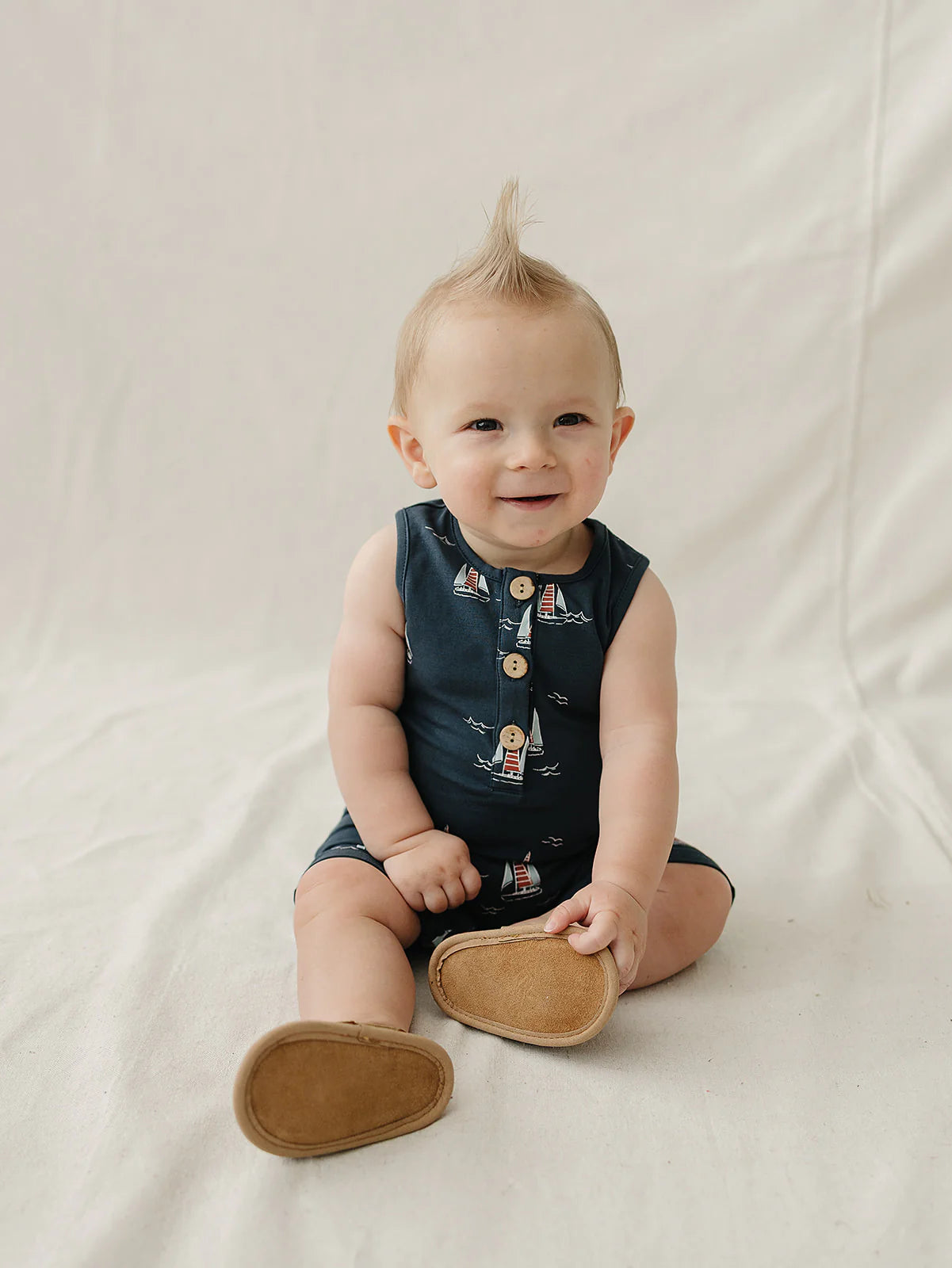 Sailboat Short Romper