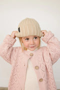 Tan Chunky Knit Beanie