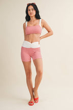 Gingham Print WorkOut Set