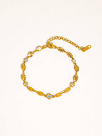 Ginevra 18K Gold Non-Tarnish Station Chain Bracelet