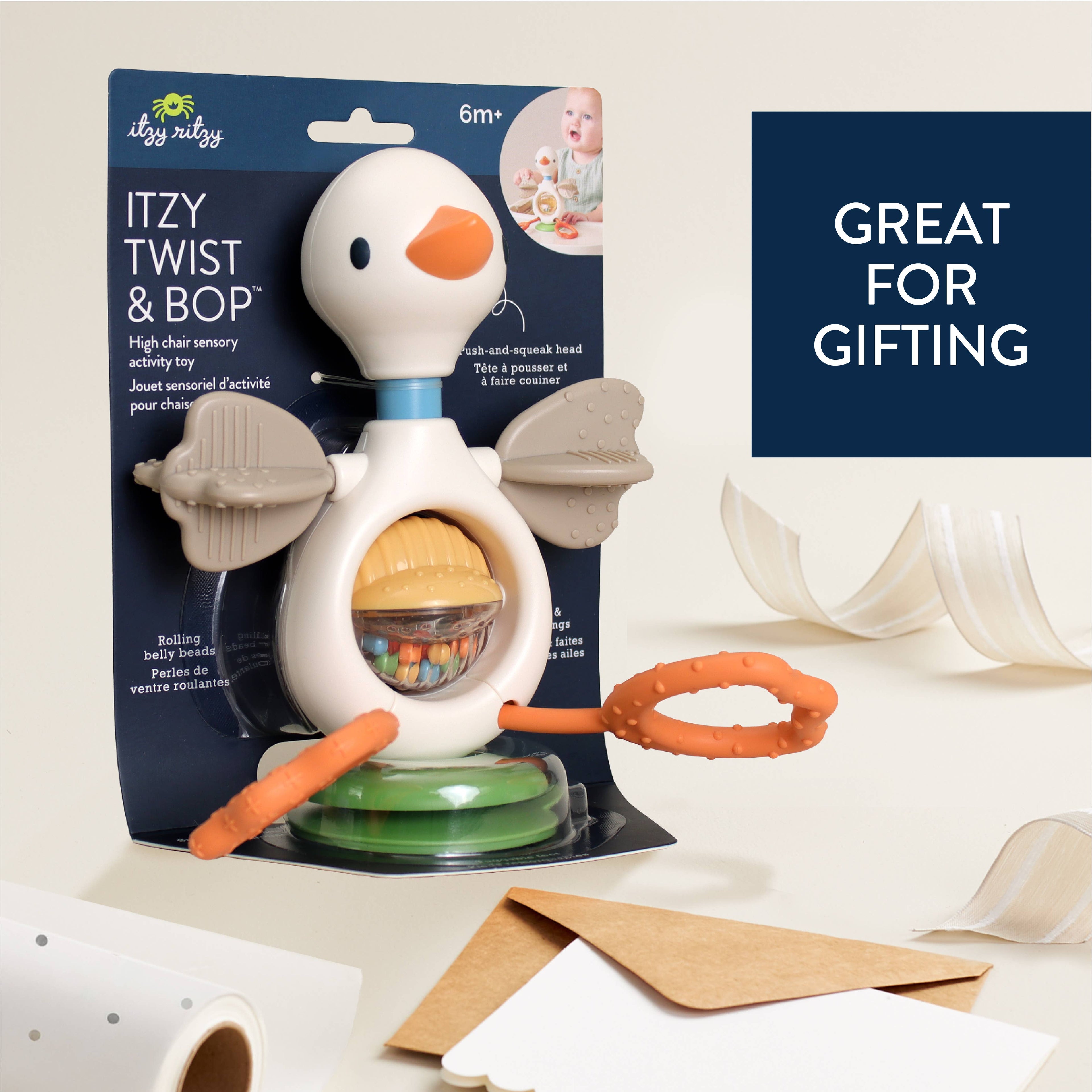 Itzy Twist & Bop - High Chair Sensory Toy Goose