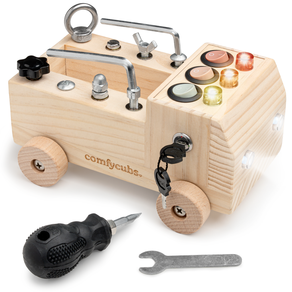 Busy Board Truck Toy (multiple colors)