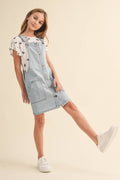 TWEEN GIRLS DENIM OVERALL DRESS