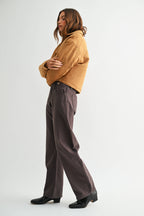 5 Pocket Barrel Jean - CHOCOLATE