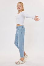GIRLS MINI MOM JEANS