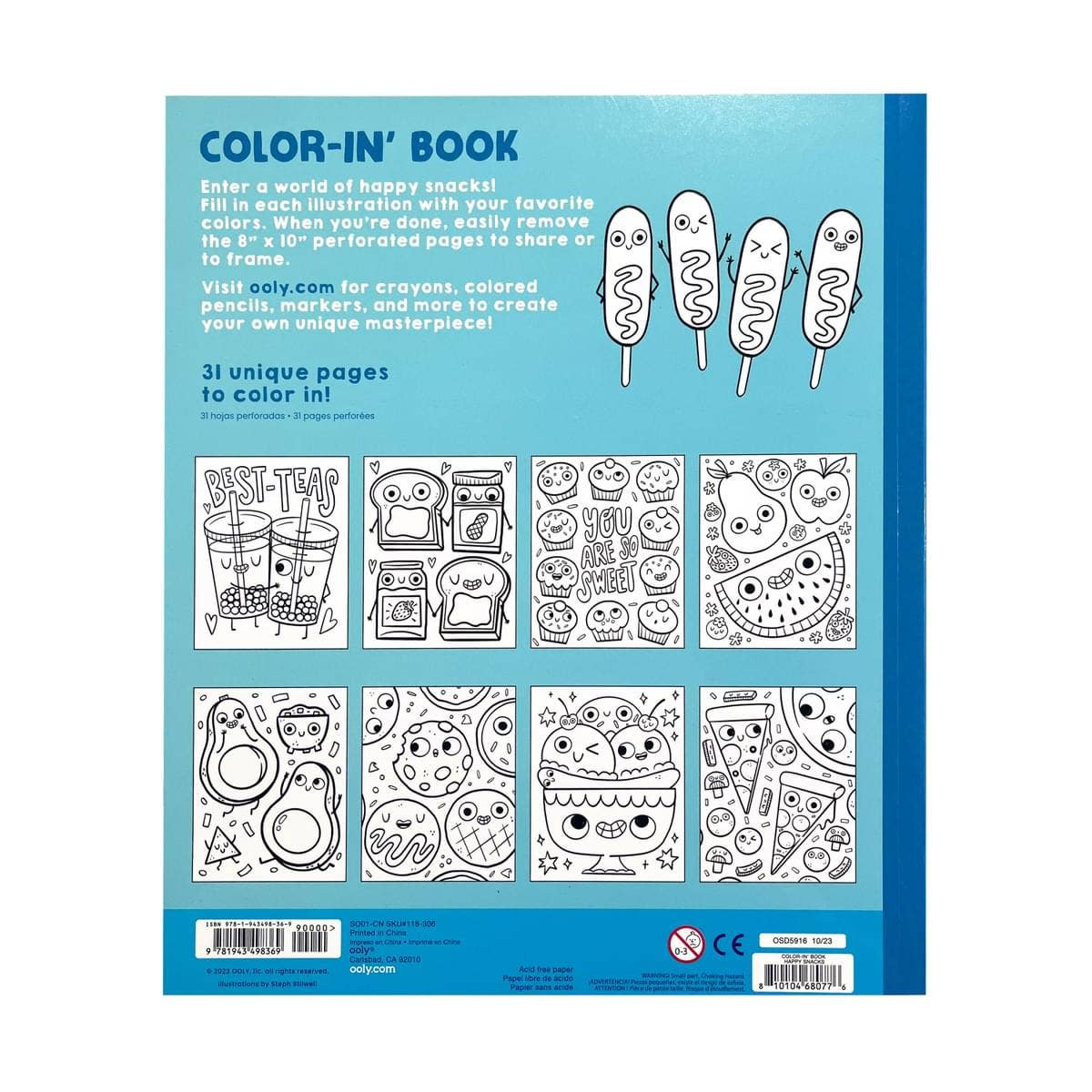 Color Book Happy Snacks