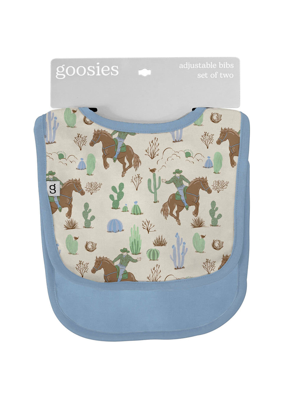 Saddle Up, Cowboy Toile - Bib Set
