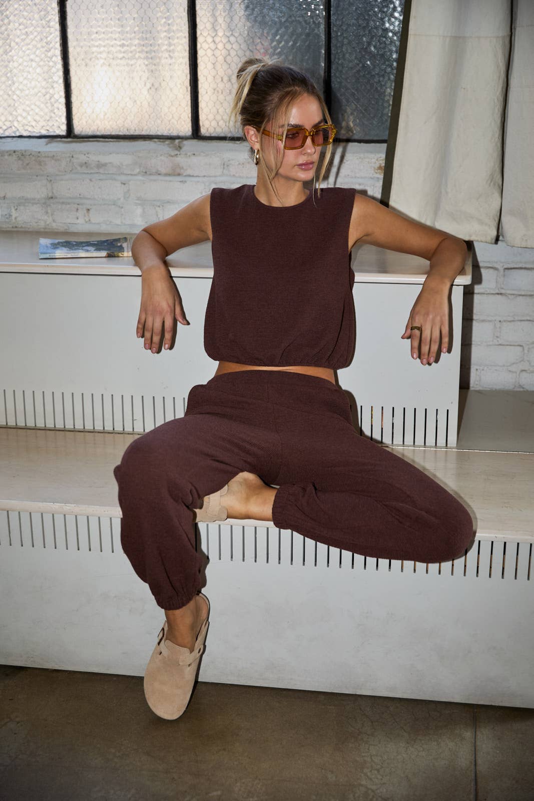 BROWN JOGGER SET