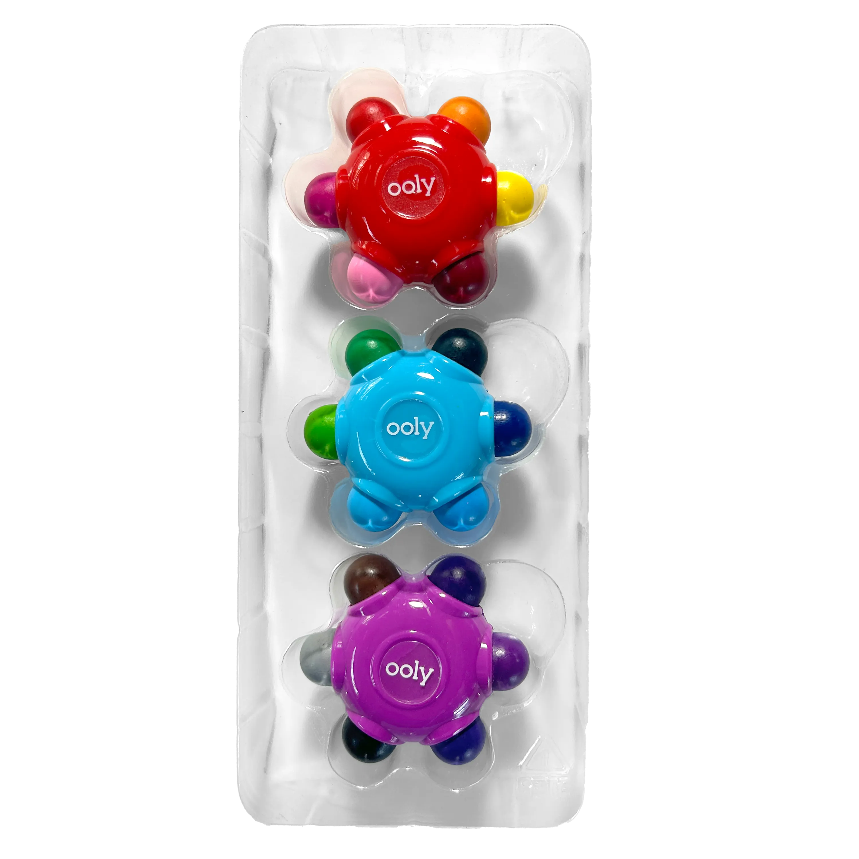 Color Burst: Grip Crayons (Set of 3 / 18 Classic Colors)