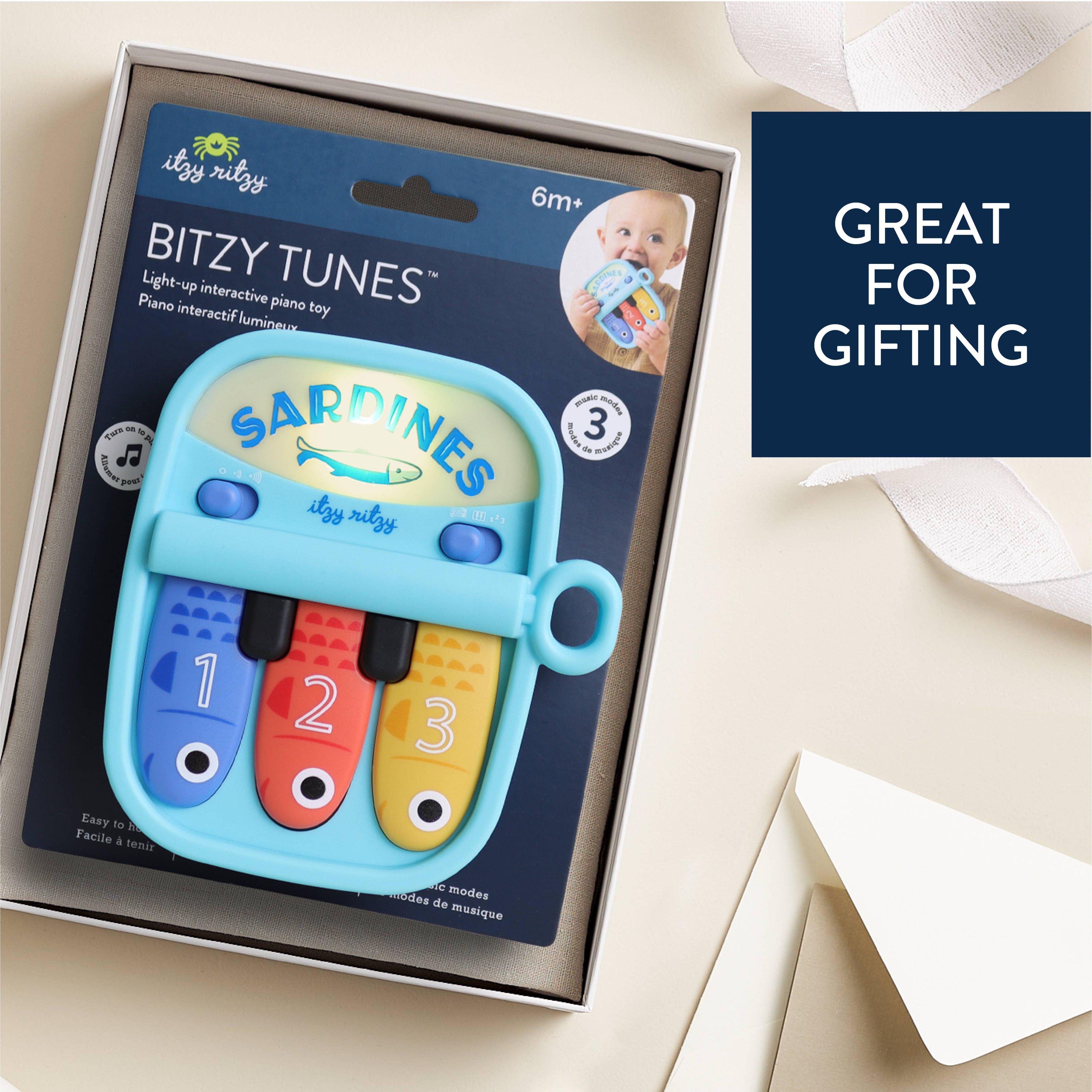 Bitzy Tunes Sardines - Light-up Interactive Piano Toy