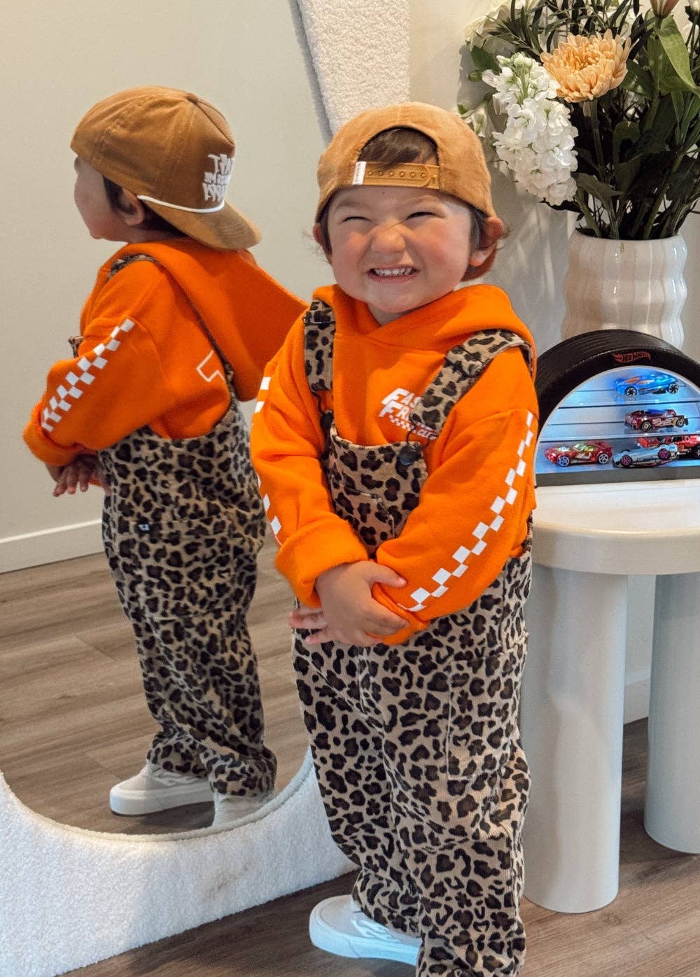 Leopard Print Overalls