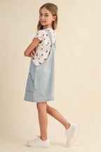 TWEEN GIRLS DENIM OVERALL DRESS