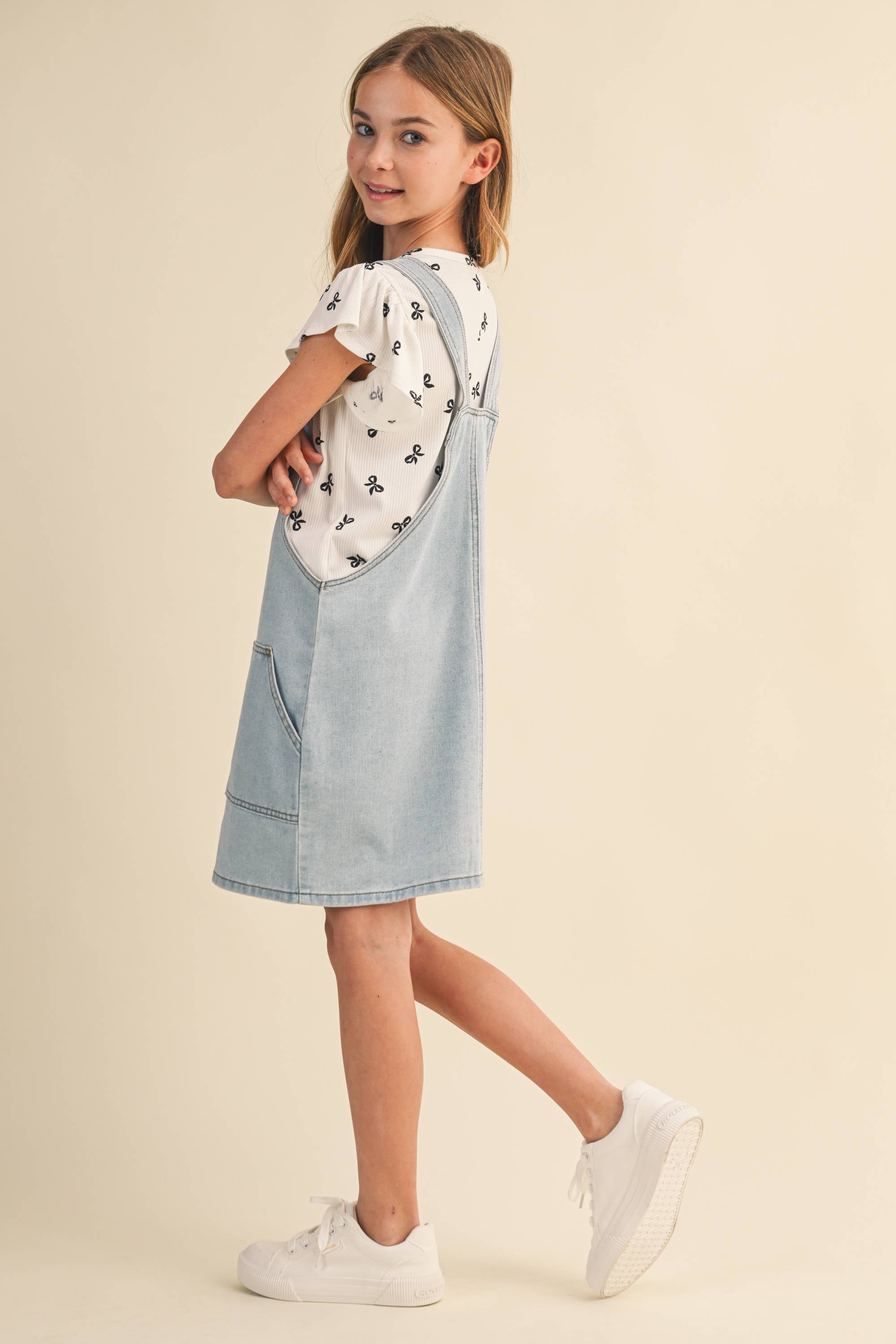TWEEN GIRLS DENIM OVERALL DRESS