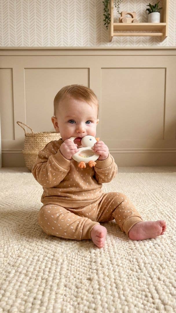 Silicone Teether with Rattle