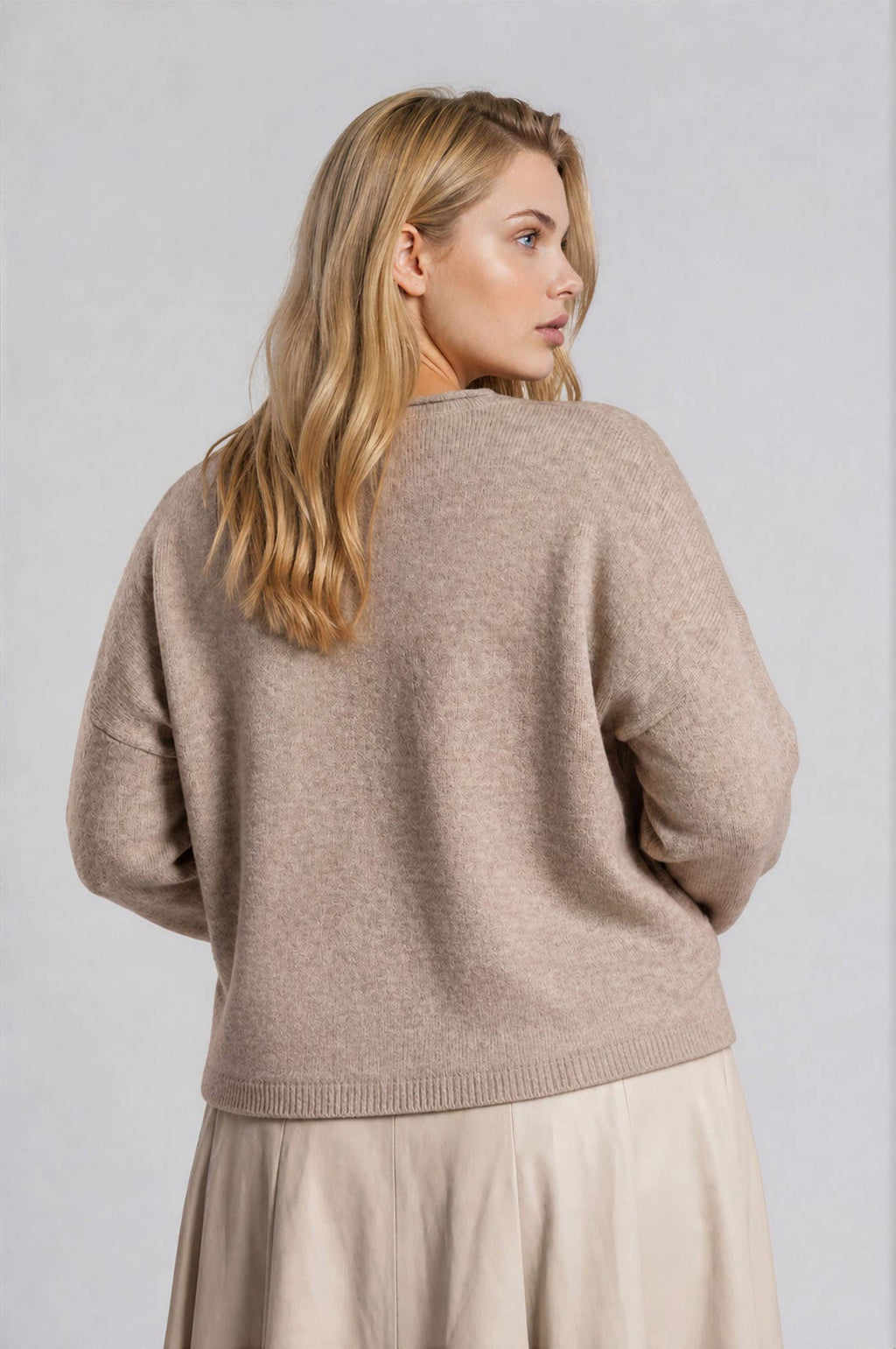 PLUS LIGHTWEIGHT BUTTON DOWN KNIT CARDIGAN