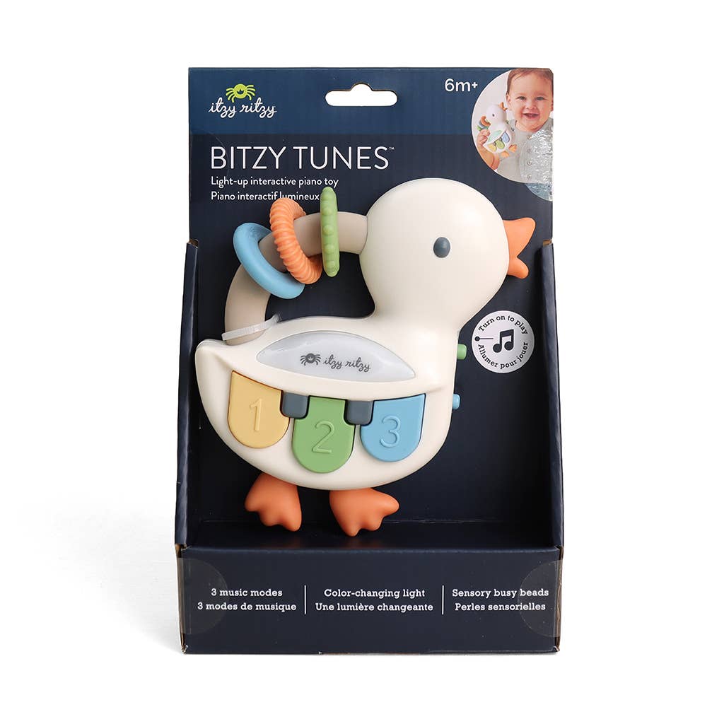 Bitzy Tunes Goose - Light-up Interactive Piano Toy