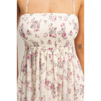 Smocked Floral Maxi Dress