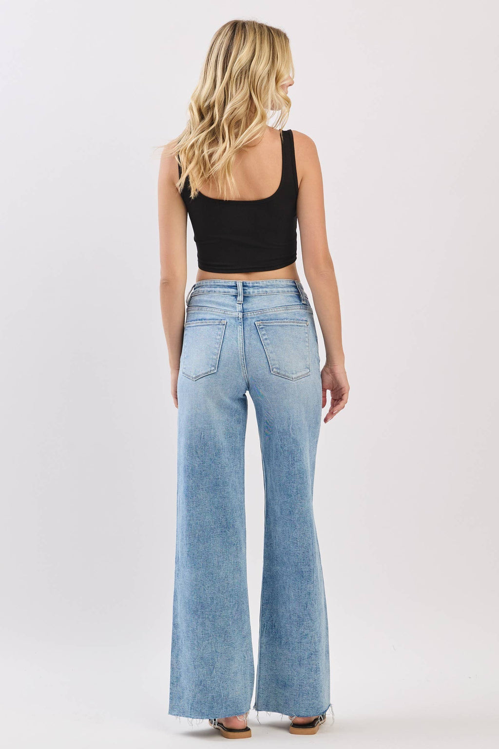 HIGH RISE WIDE LEG JEANS