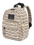 Kids Backpack (Black Striped Canvas)