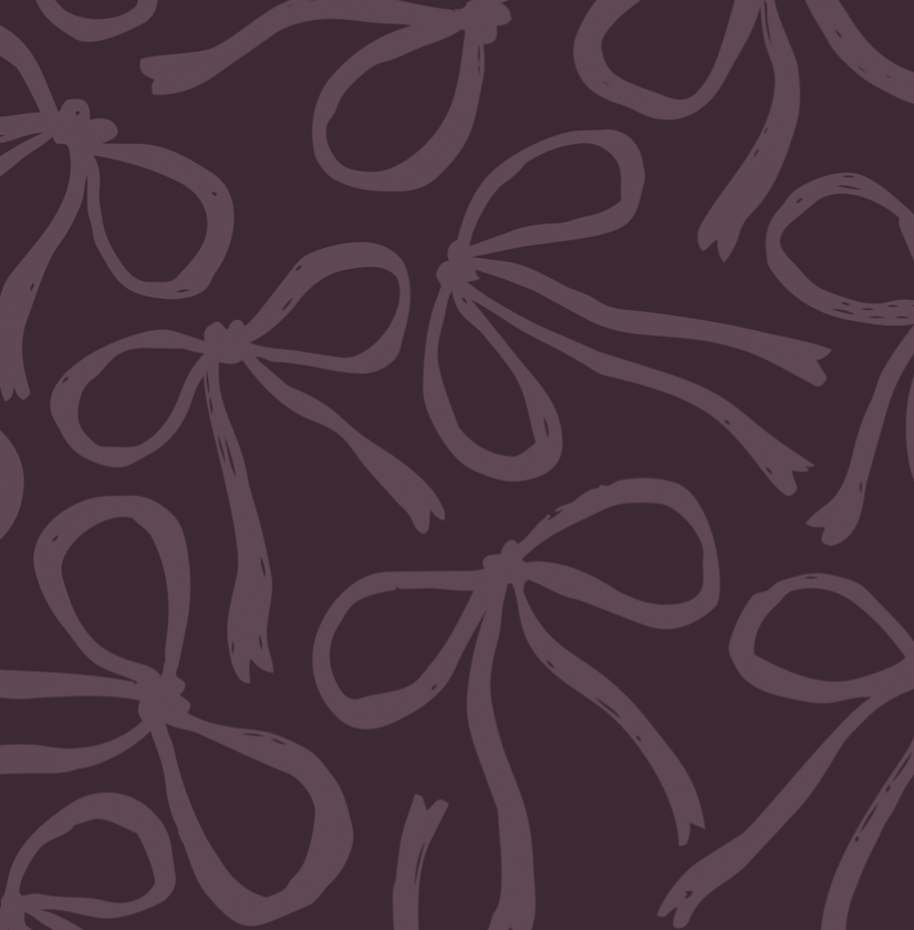 Plum Bow (Ribbed) Two-Piece Pajamas