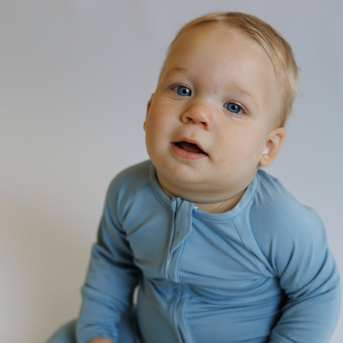 Peek-A-Poo Bamboo Pajama in Blue