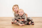 Vintage Cattle Ribbed Cotton Baby Zippy