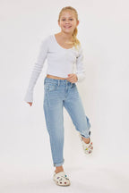 GIRLS MINI MOM JEANS
