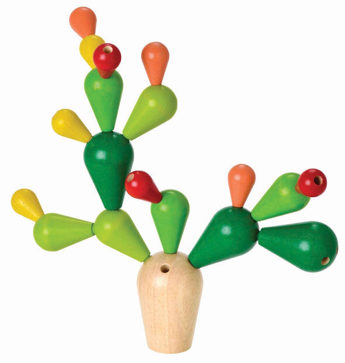 Balancing Cactus Wooden Toy
