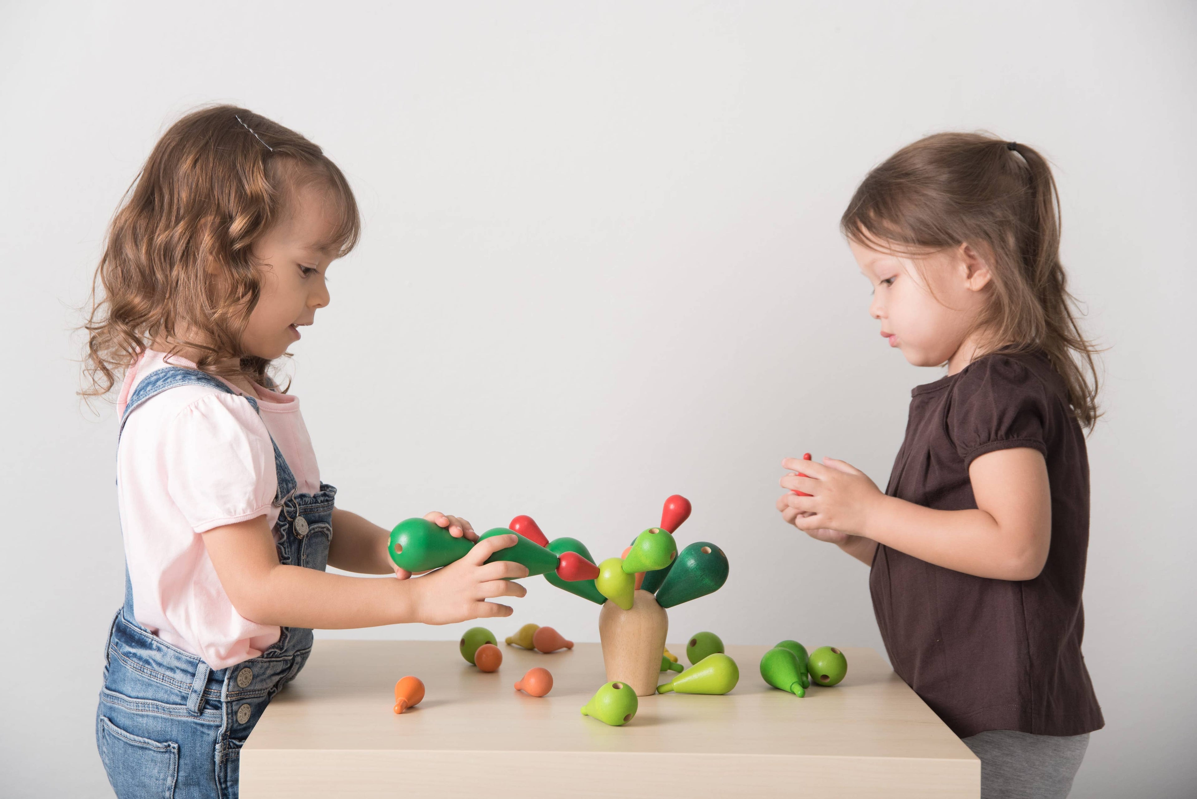 Balancing Cactus Wooden Toy