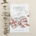 Nylon Stretchy Bow Headband Set